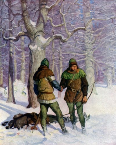 ロバート・ルイス・スティーブンソンによるブラック・アローのイラスト 作： Newell Convers Wyeth